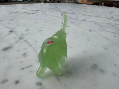 Small Carved Jadite Elephant Sculpture 20th Century China 3 5 Wide - 4519102