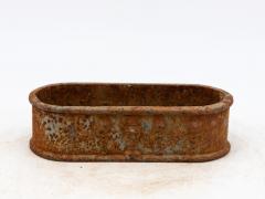 Small Cast Iron Oval Planter France Early 20th C  - 3782322