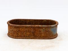 Small Cast Iron Oval Planter France Early 20th C  - 3782331