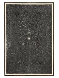 Small Caviar Shagreen Macassar Ebony Box with Bone Inlay - 4639131