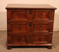 Small Chest Of Drawers In Oak From The 17th Century - 2906296