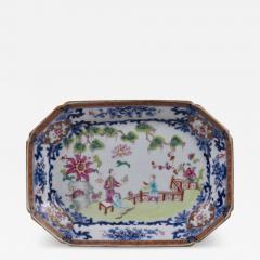 Small Chinese Export Platter from the Van Cortlandt Service c 1770 7 x 10  - 4444100