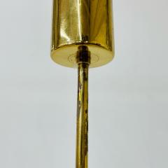 Small Circular German Mid Century Modern Ice Glass Chandelier Pendant 1970s - 3080849