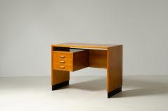 Small Desk in light oak with drawers Italy 1940s - 2188980