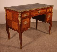 Small Double sided Writing Table In Rosewood Louis XV Style - 3498065