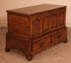 Small English Chest In Oak From The 18th Century - 2190792