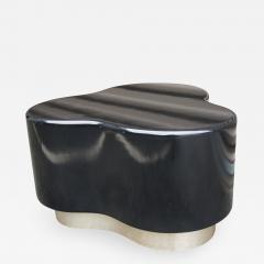 Small Free Form Black Lacquer Cocktail Table - 1177286