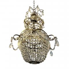 Small French 1950s Basket Chandelier - 2887454