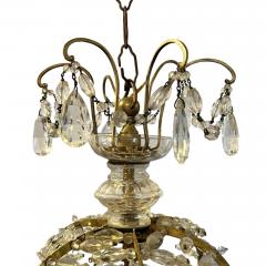 Small French 1950s Basket Chandelier - 2887455