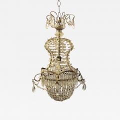 Small French 1950s Basket Chandelier - 2890922