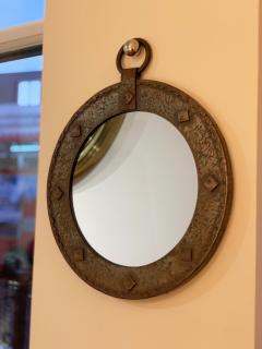 Small French 1950s Round Mirror - 1493318