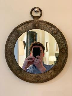 Small French 1950s Round Mirror - 1493319