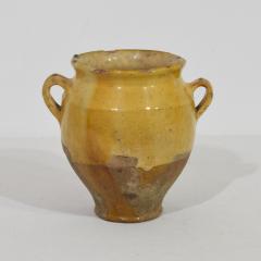 Small French 19th Century Yellow Glazed Ceramic Confit Jar - 4115865
