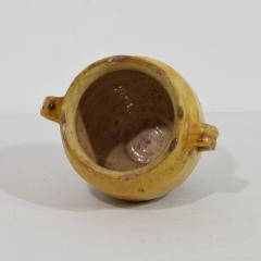 Small French 19th Century Yellow Glazed Ceramic Confit Jar - 4115949