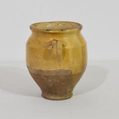 Small French 19th Century Yellow Glazed Ceramic Confit Jar - 4115953