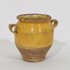 Small French 19th Century Yellow Glazed Ceramic Confit Jar - 4116129