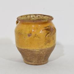 Small French 19th Century Yellow Glazed Ceramic Confit Jar - 4116130