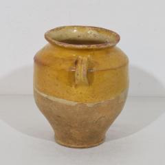 Small French 19th Century Yellow Glazed Ceramic Confit Jar - 4486008