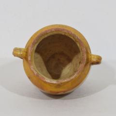 Small French 19th Century Yellow Glazed Ceramic Confit Jar - 4486009