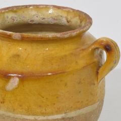 Small French 19th Century Yellow Glazed Ceramic Confit Jar - 4486011