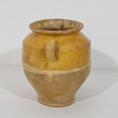 Small French 19th Century Yellow Glazed Ceramic Confit Jar - 4486014