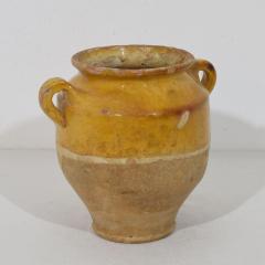 Small French 19th Century Yellow Glazed Ceramic Confit Jar - 4486015