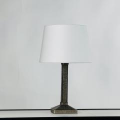 Small French Art Deco Wrought Iron Lamp by Henri Fournet - 4570683