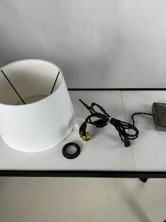 Small French Art Deco Wrought Iron Lamp by Henri Fournet - 4570688