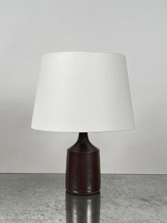 Small Glazed French Ceramic Cylinder Lamp - 3623675