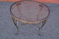 Small Handcrafted Wrought Iron Coffee Table - 2043689