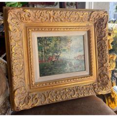 Small Impressionist European Seascape Oil Painting - 4815643