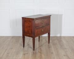 Small Italian Walnut Chest of Drawers with Two Drawers Late 18th Early 19th Cen - 4282304