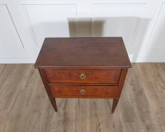 Small Italian Walnut Chest of Drawers with Two Drawers Late 18th Early 19th Cen - 4282341