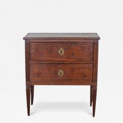 Small Italian Walnut Chest of Drawers with Two Drawers Late 18th Early 19th Cen - 4287970