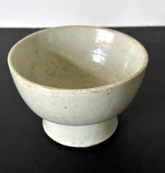 Small Korean White Ceramic Stem Bowl Joseon Dynasty - 3728933