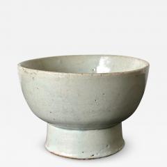 Small Korean White Ceramic Stem Bowl Joseon Dynasty - 3731736