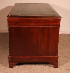 Small Mahogany Pedestal Desk 19th Century - 3720665