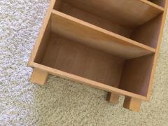 Small Mid Century Modern Bleached Cerused Oak Book Case - 1477241