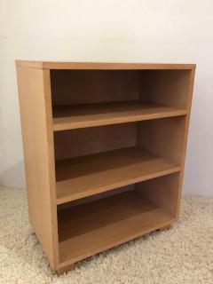 Small Mid Century Modern Bleached Cerused Oak Book Case - 1477260