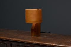 Small Mid Century Veneer Table Lamps 1960s - 4606557