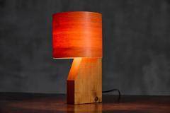 Small Mid Century Veneer Table Lamps 1960s - 4606588