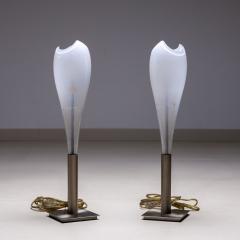 Small Murano glass table lamps by AV Mazzega Italy 1960s - 3735425