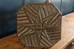 Small Naive Hazel wood Twig stool side table - 1968410