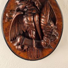 Small Napoleon III Walnut Hunting Trophy France or Italy circa 1870  - 4194556
