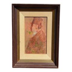Small Original Jean Charles Bouloc Oil Painting of a Gentleman - 4549776