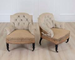 Small Pair of 19th Century Napoleon III Chairs Ready to Upholster - 4663428
