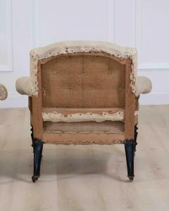 Small Pair of 19th Century Napoleon III Chairs Ready to Upholster - 4663441
