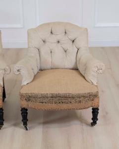 Small Pair of 19th Century Napoleon III Chairs Ready to Upholster - 4663447