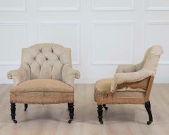 Small Pair of 19th Century Napoleon III Chairs Ready to Upholster - 4663462