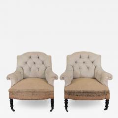 Small Pair of 19th Century Napoleon III Chairs Ready to Upholster - 4682019